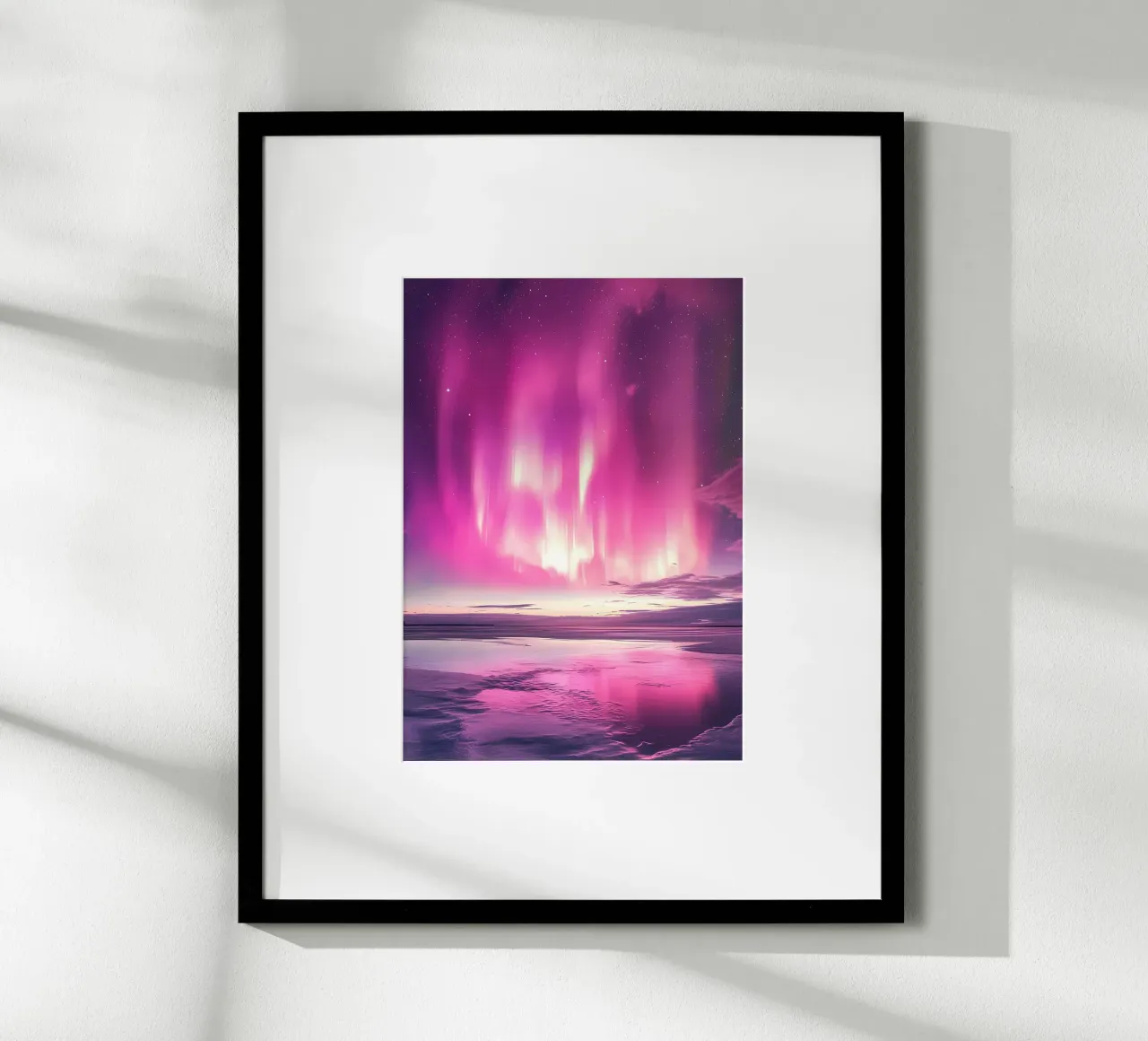 Aurora boreale rosa poster da Matthew Katz