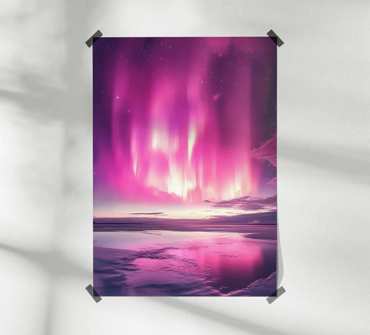 Aurora boreale rosa poster da Matthew Katz