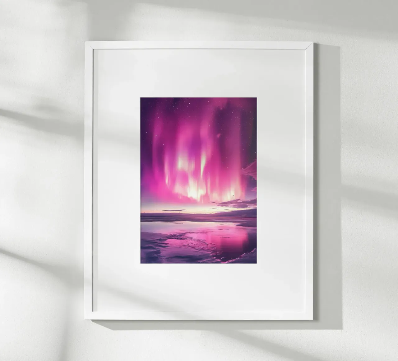 Aurora boreale rosa poster da Matthew Katz