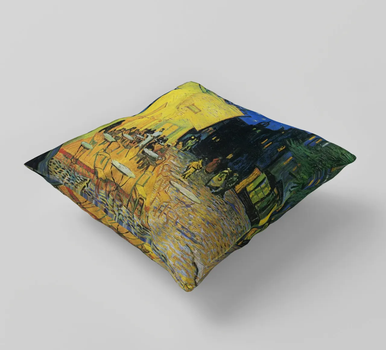 Terrazza del caffè di notte di Vincent van Gogh (1888) cuscino da Van Gogh Prints