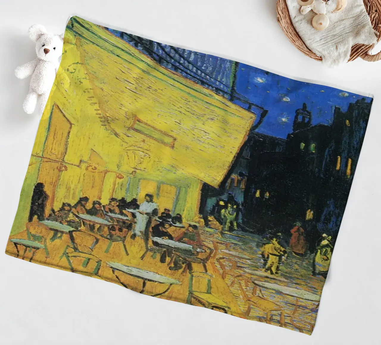 Terrazza del caffè di notte di Vincent van Gogh (1888) coperta in pile da Van Gogh Prints