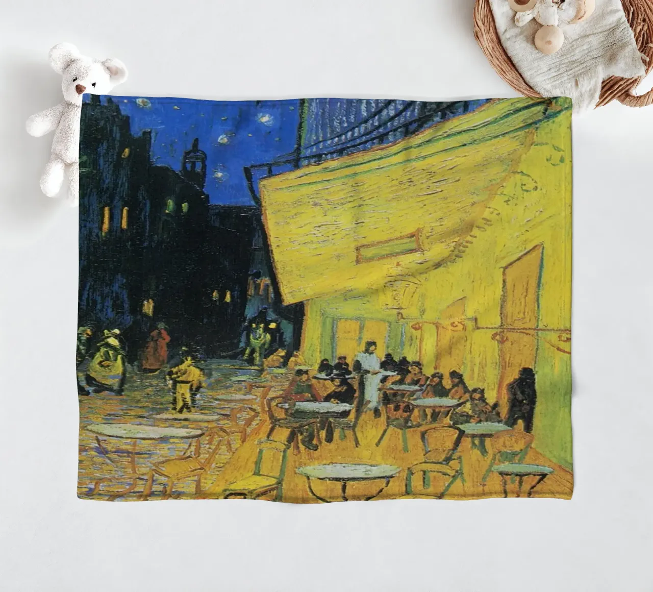 Terrazza del caffè di notte di Vincent van Gogh (1888) coperta in pile da Van Gogh Prints