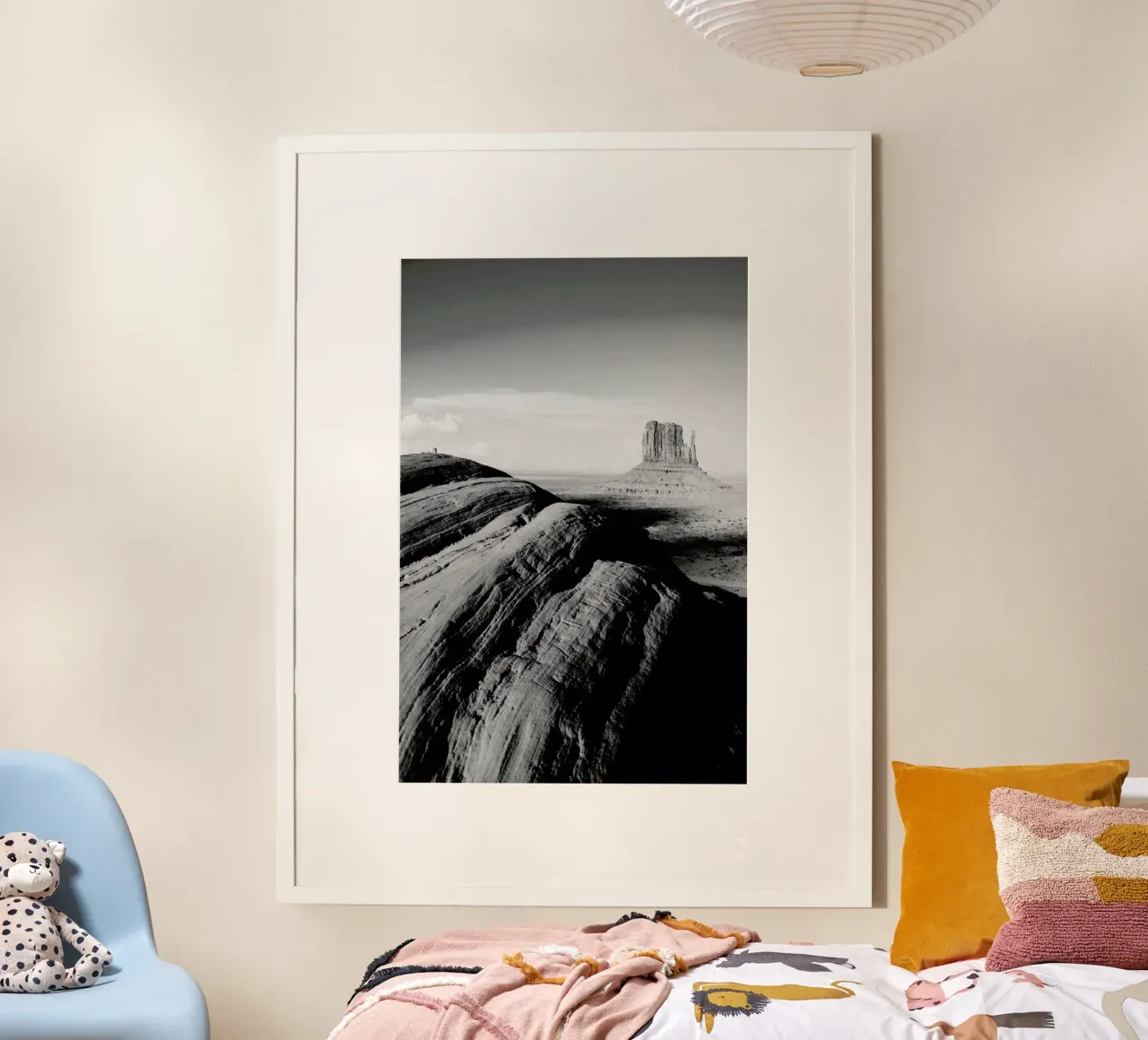 Panoramic Beach poster con telaio in plastica da METROPOLIS