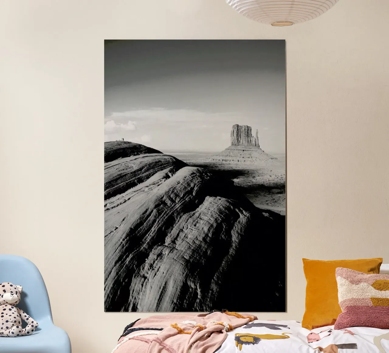 Panoramic Beach poster con telaio in plastica da METROPOLIS