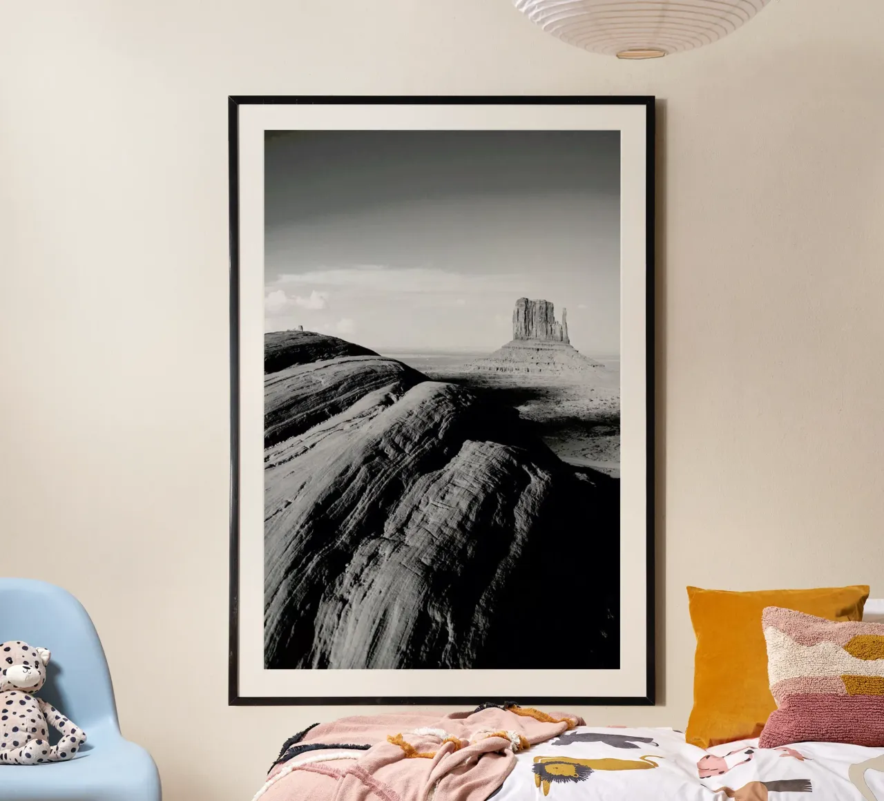 Panoramic Beach poster con telaio in plastica da METROPOLIS