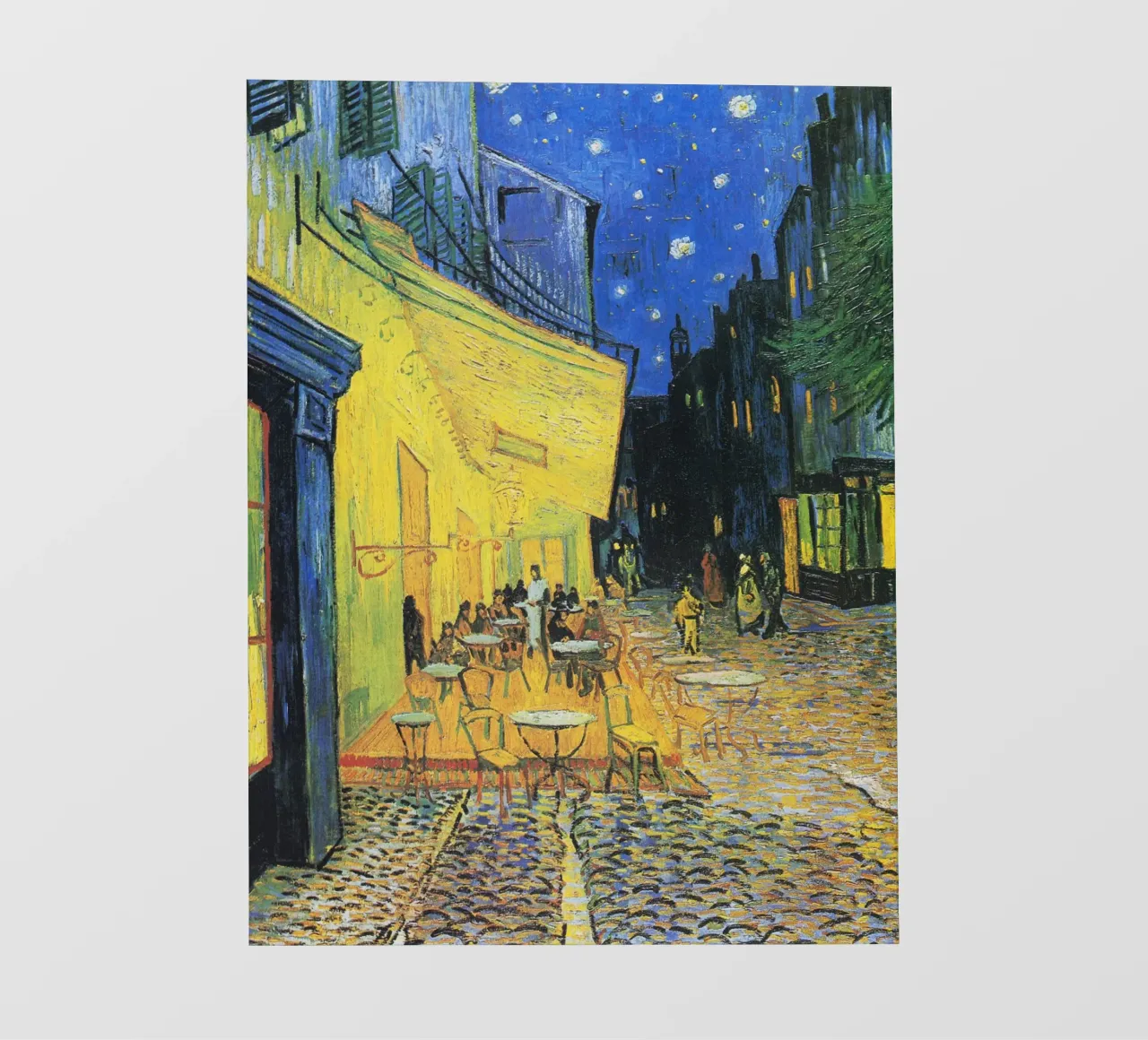 Terrazza del caffè di notte di Vincent van Gogh (1888) pellicola backlit da Venus Art