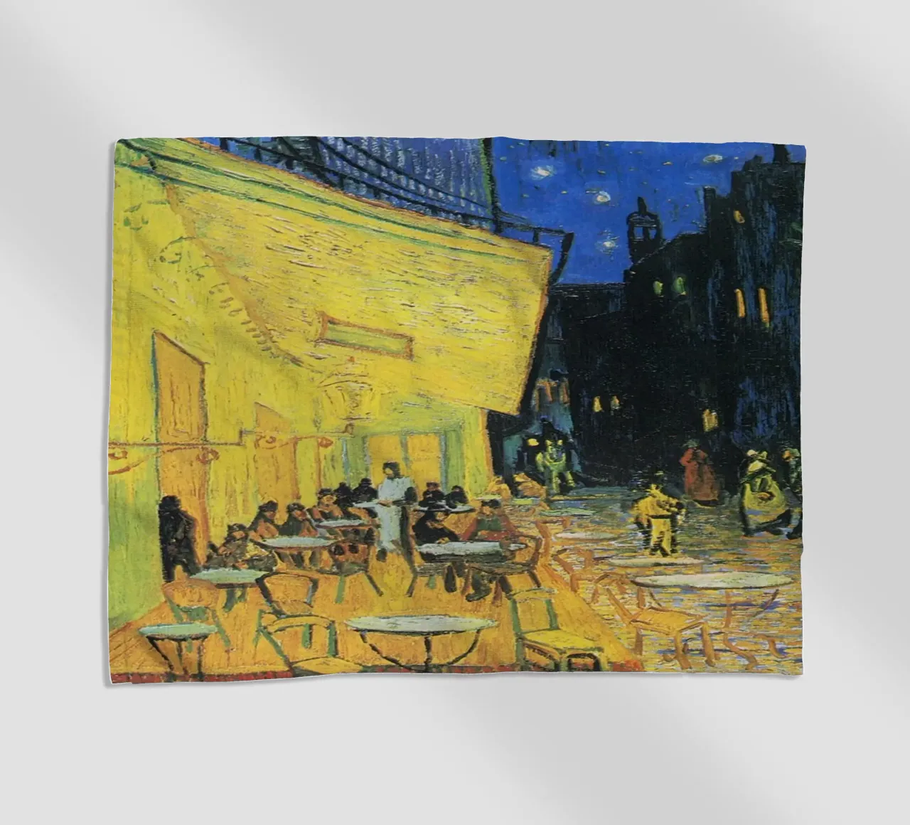 Terrazza del caffè di notte di Vincent van Gogh (1888) telo mare da Venus Art