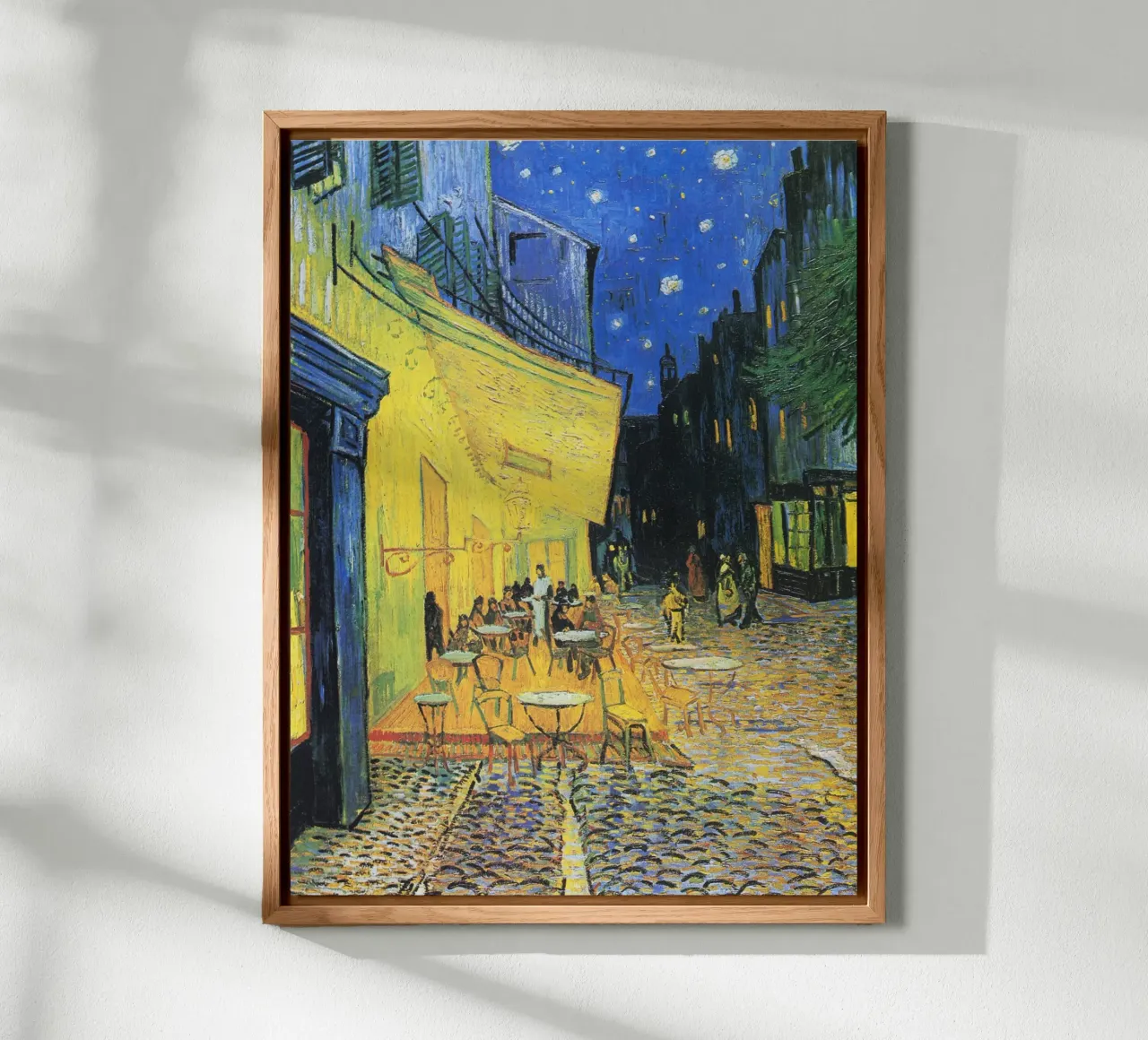 Café Terrace at Night by Vincent van Gogh (1888) alu-dibond by Venus Art