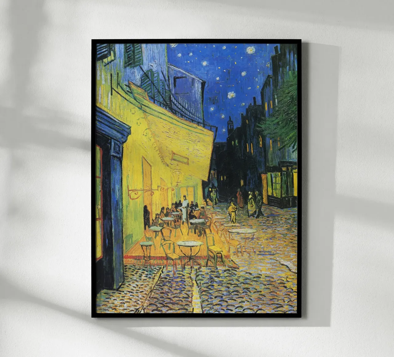 Terrazza del caffè di notte di Vincent van Gogh (1888) carta hahnemühle da Venus Art