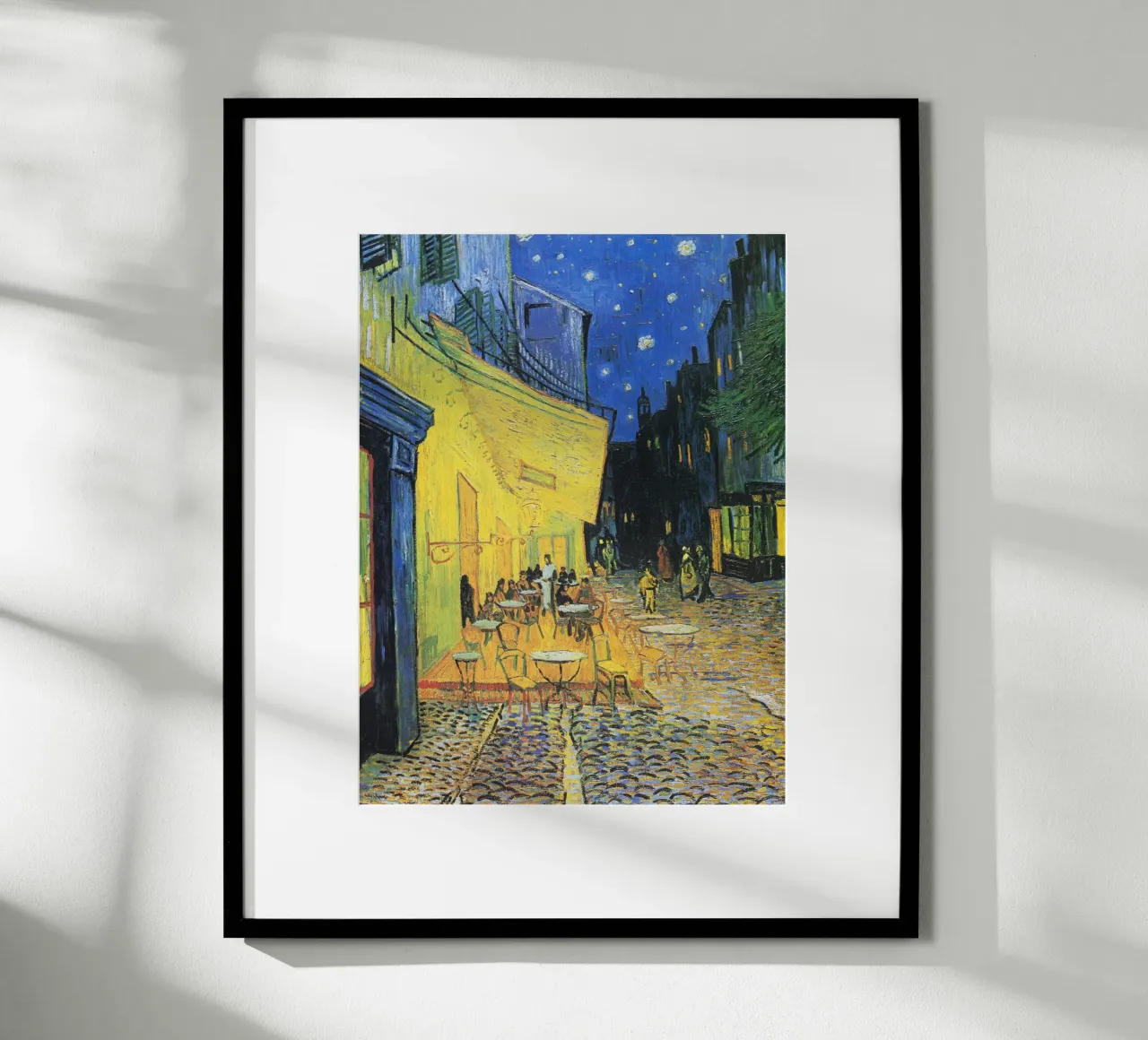 Terrazza del caffè di notte di Vincent van Gogh (1888) carta hahnemühle da Venus Art