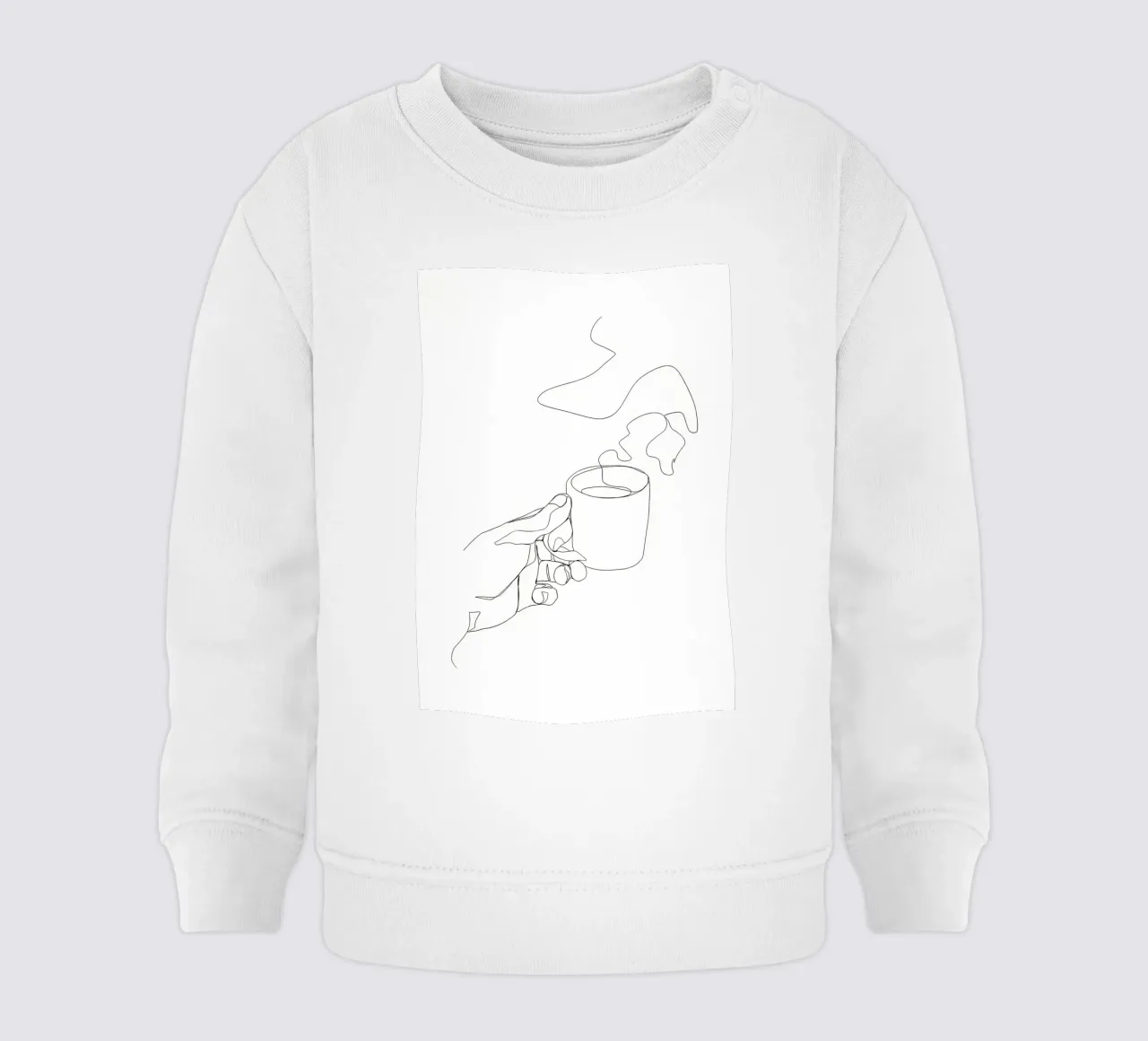 Tazza di caffè caldo felpa neonato da Aiden Garcia