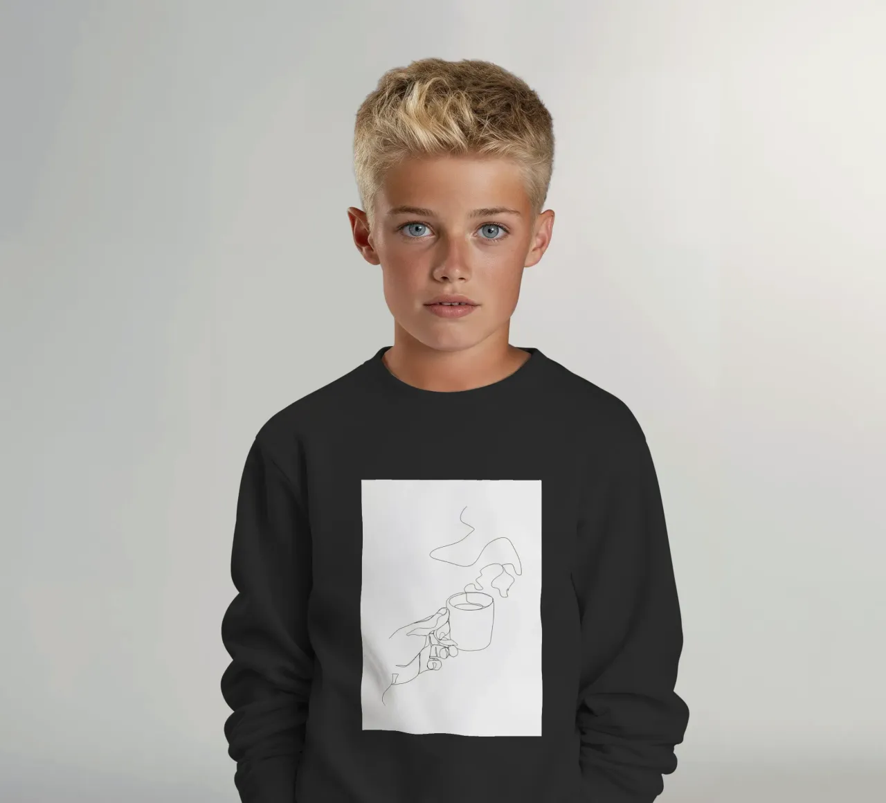 Tazza di caffè caldo felpa bambino da Aiden Garcia