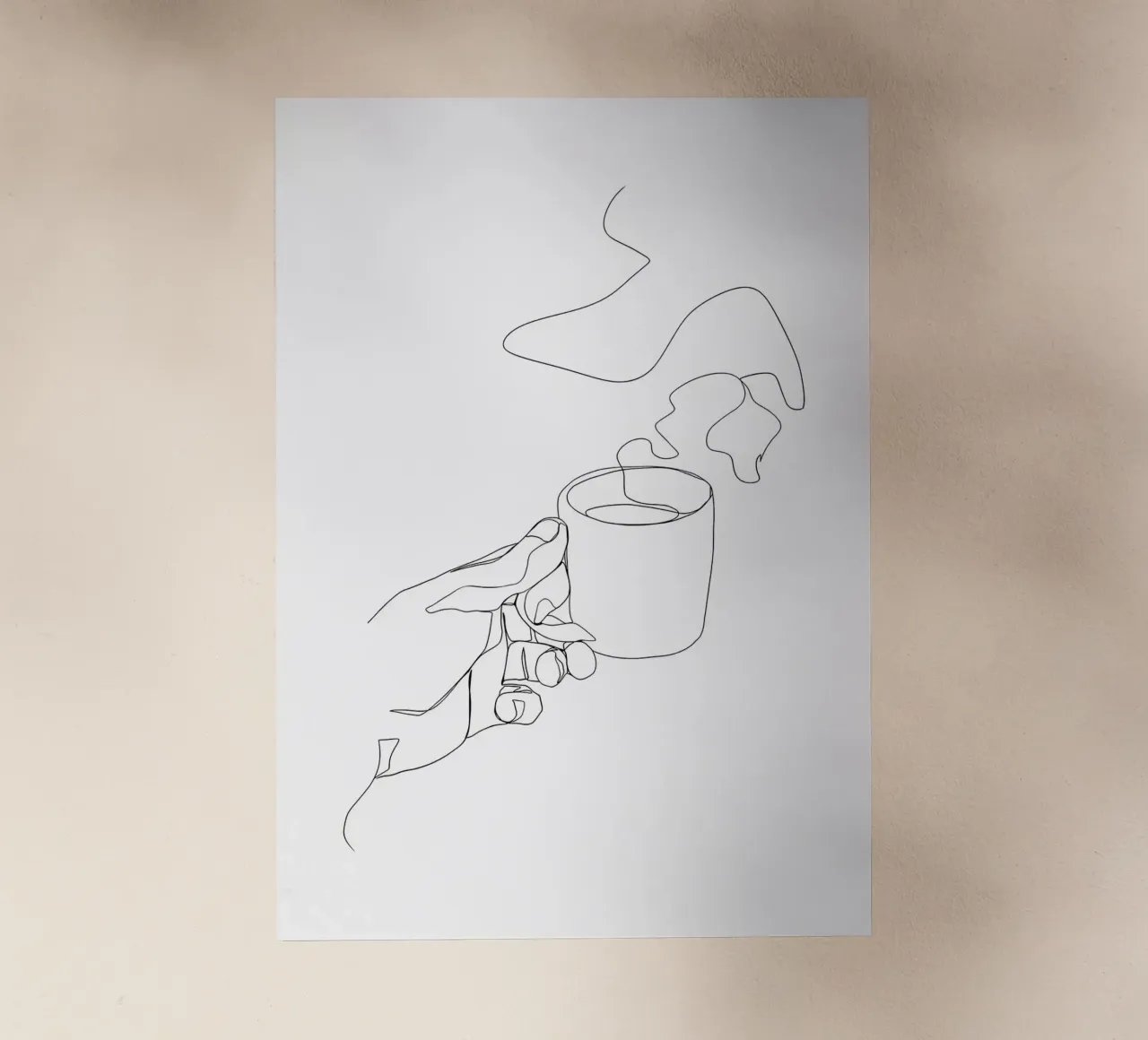 Tazza di caffè caldo pellicola backlit da Aiden Garcia