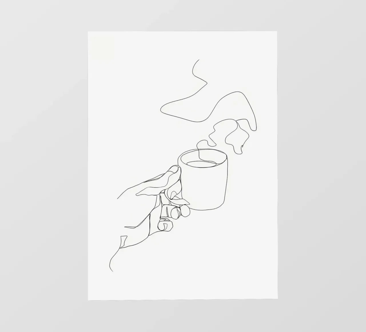 Tazza di caffè caldo pellicola backlit da Aiden Garcia