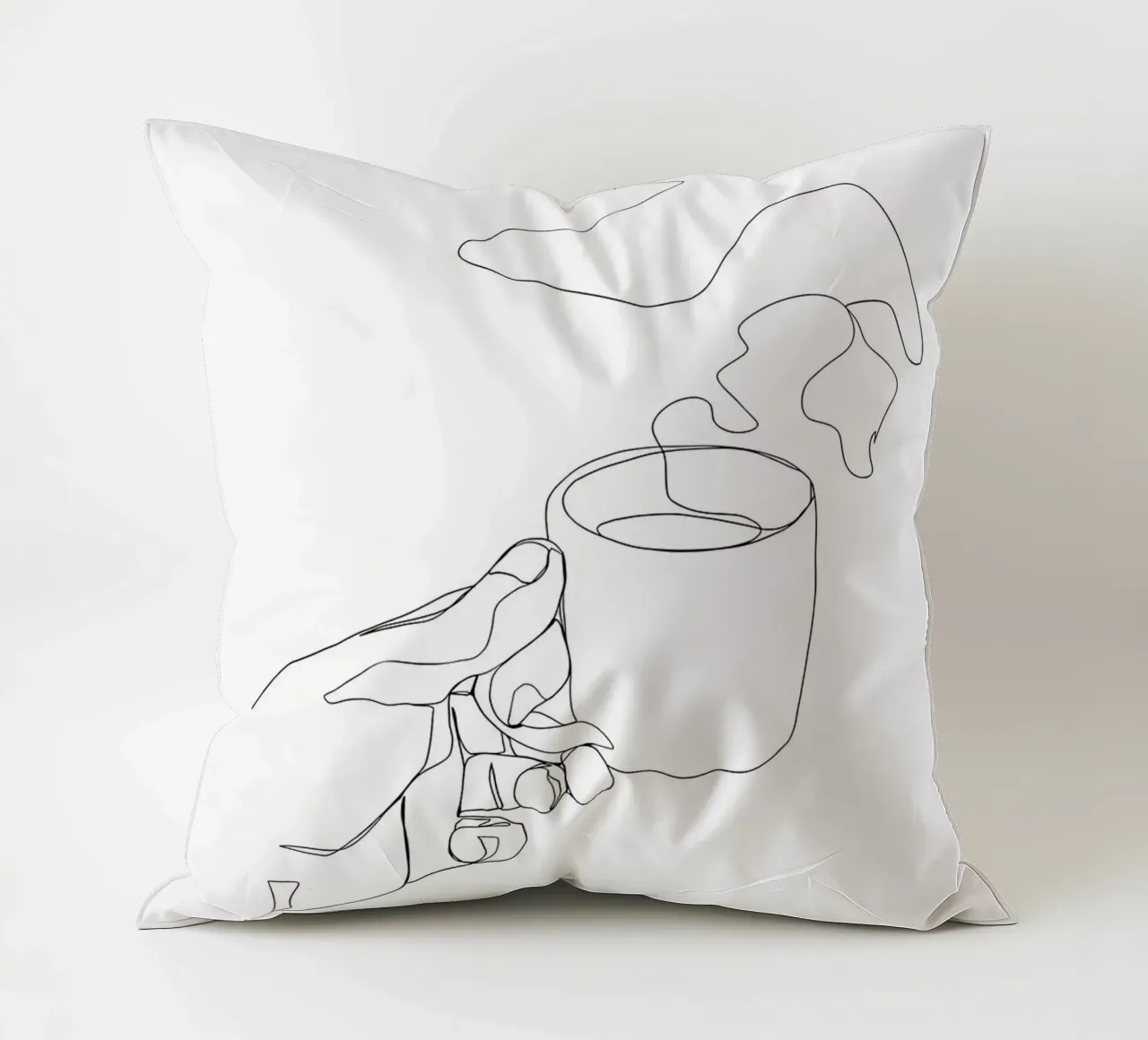 Tazza di caffè caldo cuscino da Aiden Garcia