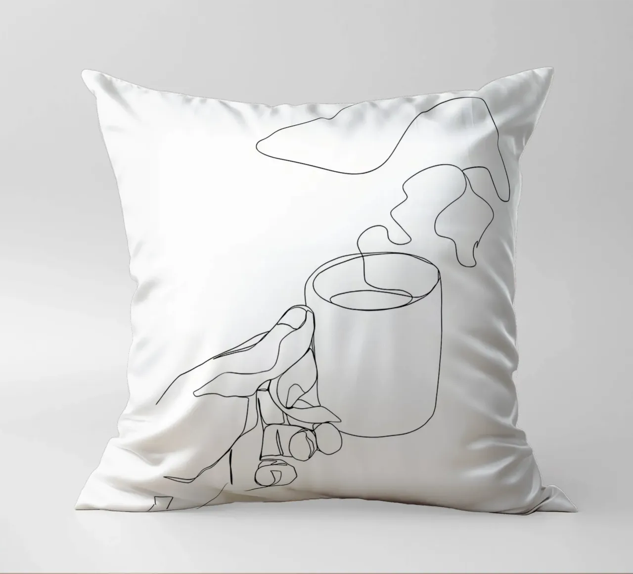 Tazza di caffè caldo cuscino da Aiden Garcia