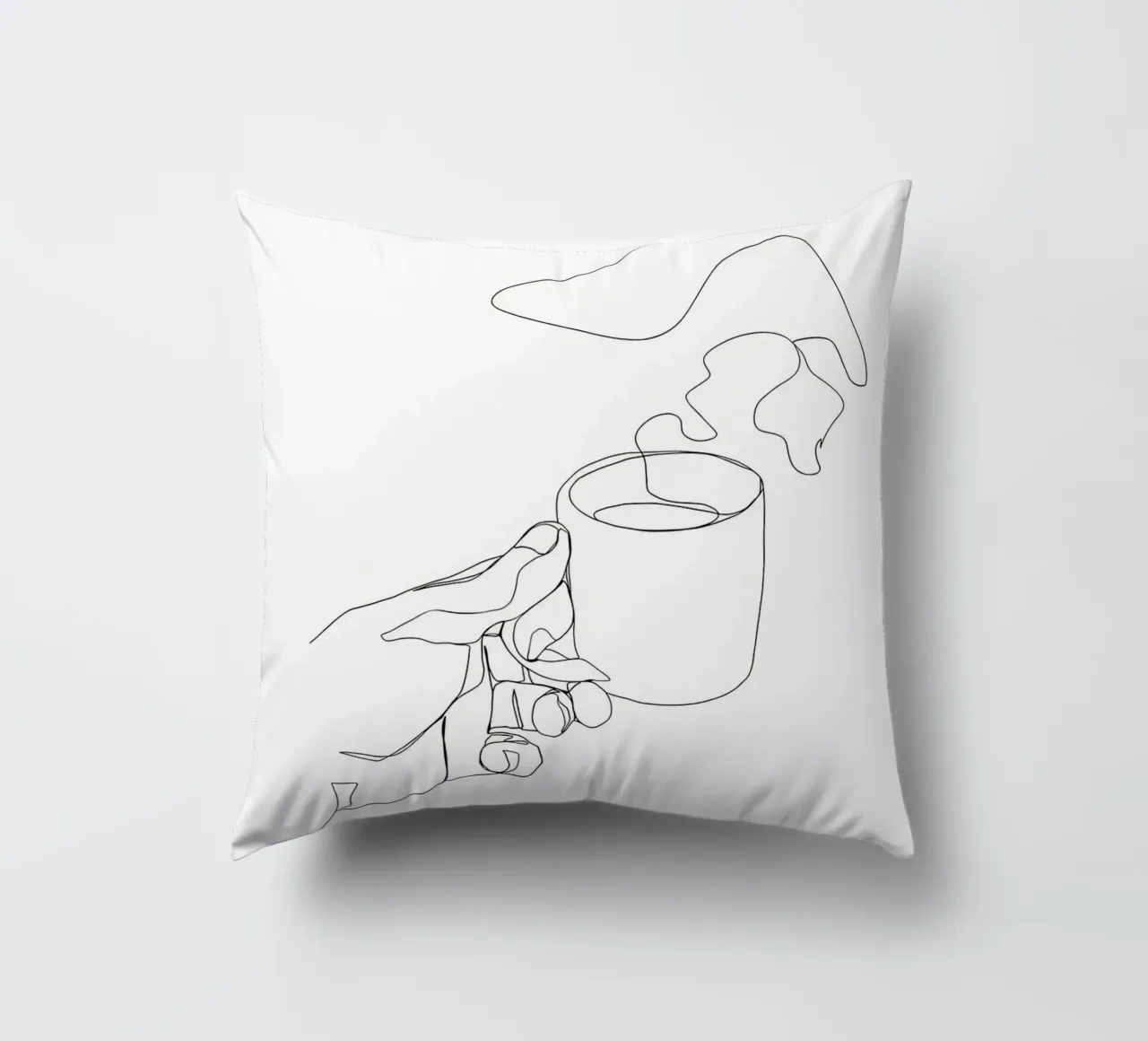 Tazza di caffè caldo cuscino da Aiden Garcia