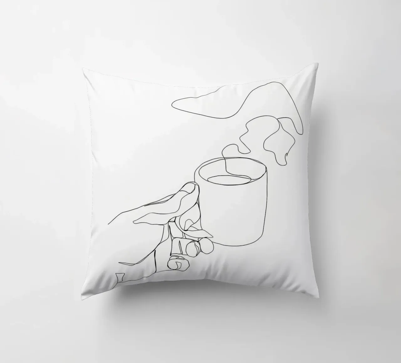 Tazza di caffè caldo cuscino da Aiden Garcia