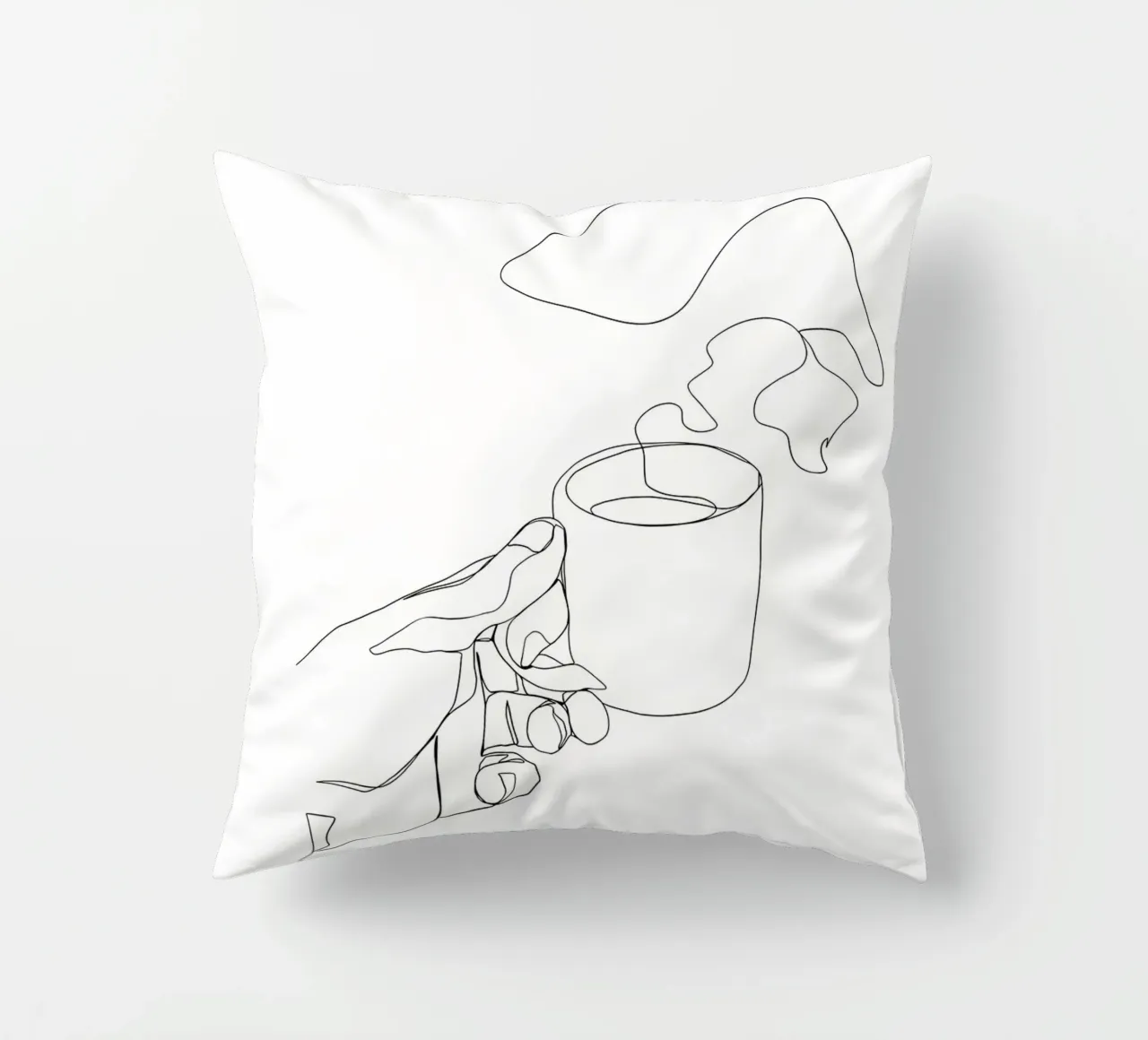 Tazza di caffè caldo cuscino da Aiden Garcia