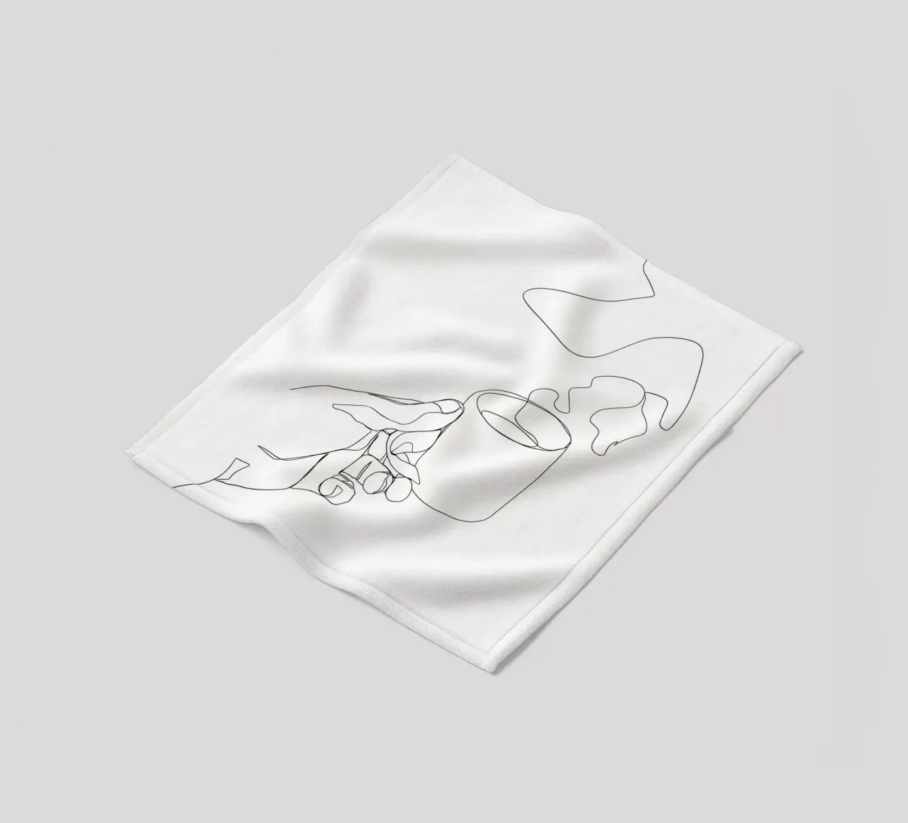 Tazza di caffè caldo coperta in pile da Aiden Garcia