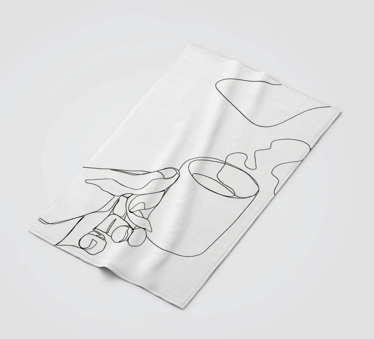 Tazza di caffè caldo coperta in pile da Aiden Garcia