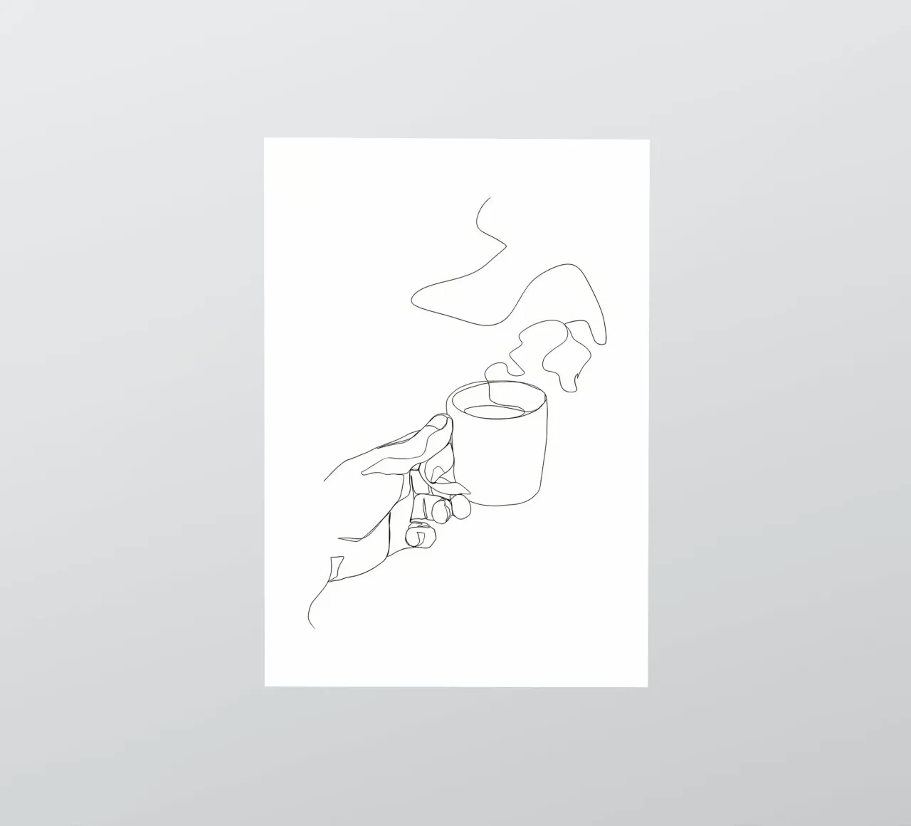 Tazza di caffè caldo adesivo da Aiden Garcia