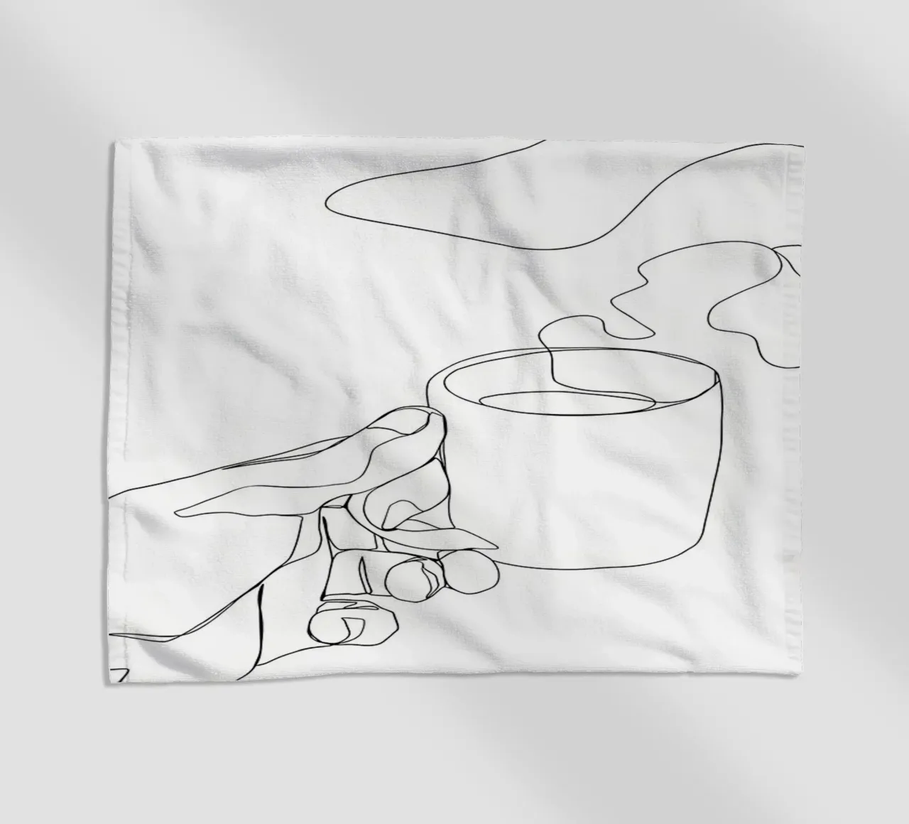 Tazza di caffè caldo telo mare da Aiden Garcia