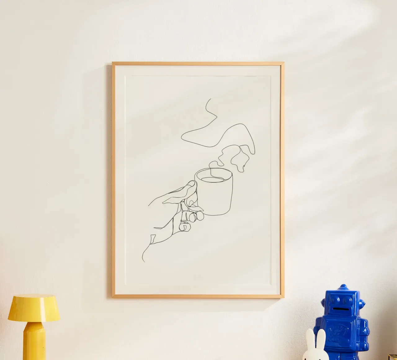 Tazza di caffè caldo poster da Aiden Garcia