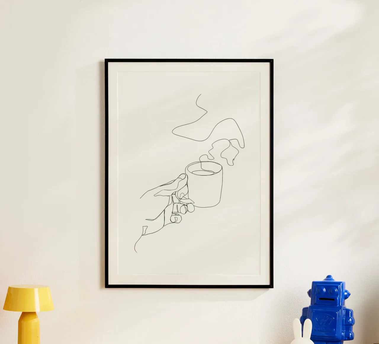 Tazza di caffè caldo poster da Aiden Garcia