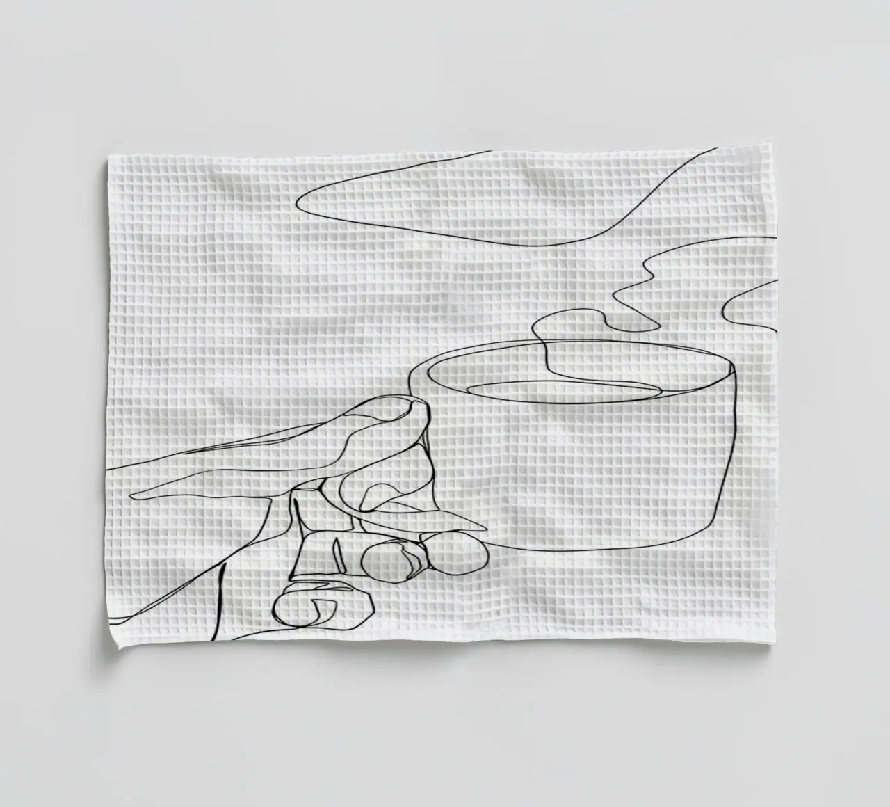 Tazza di caffè caldo canovaccio da cucina da Aiden Garcia