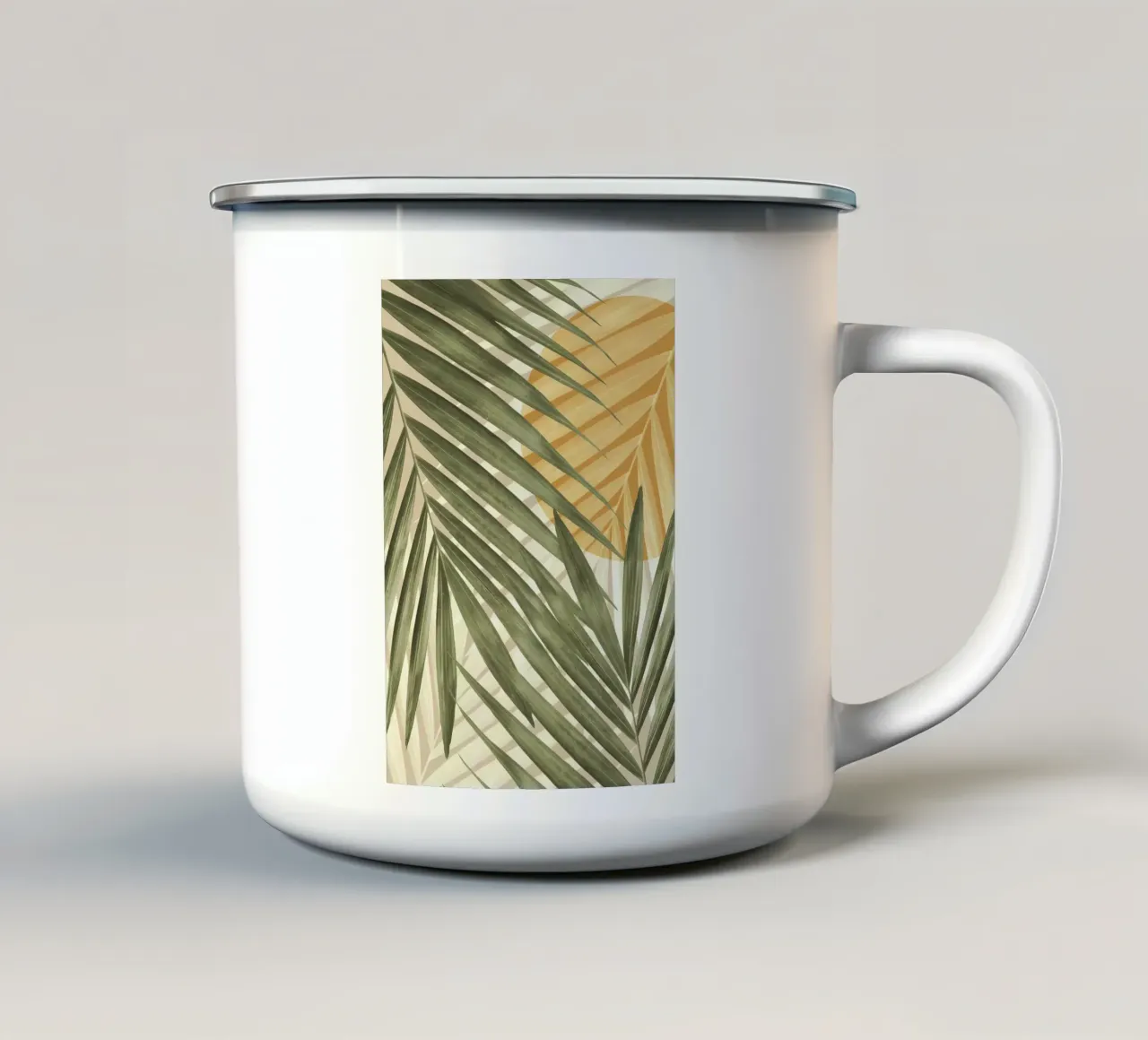Minimalista floreale A39 tazza in smalto da Nicholas Campbell