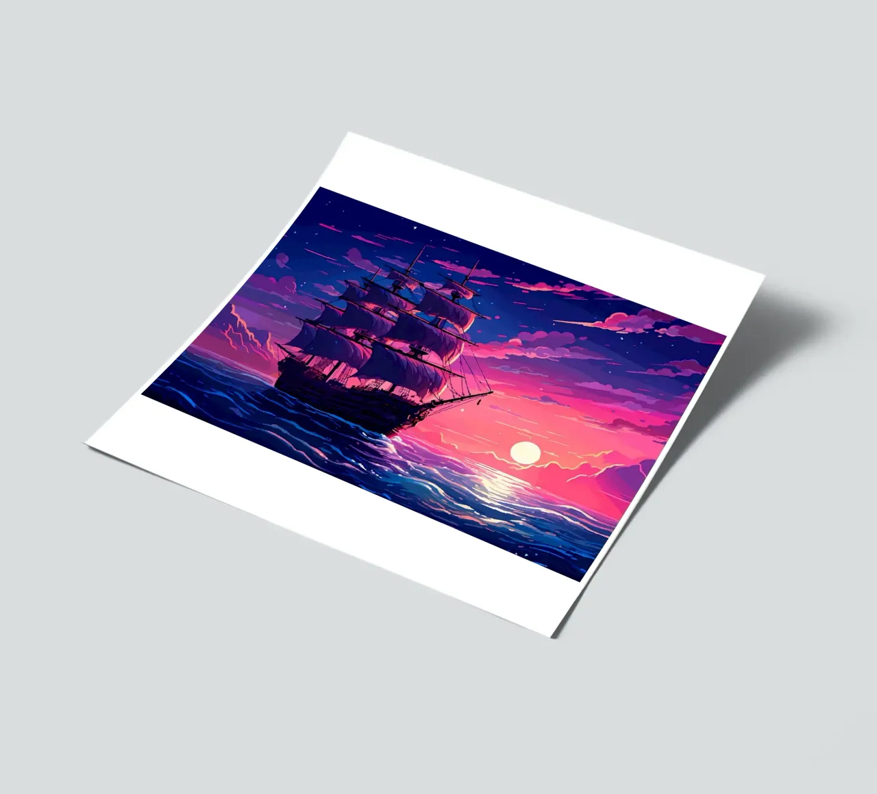 Ship Sails Retro Pixel Art sticker sheet by Bartosz Powalka
