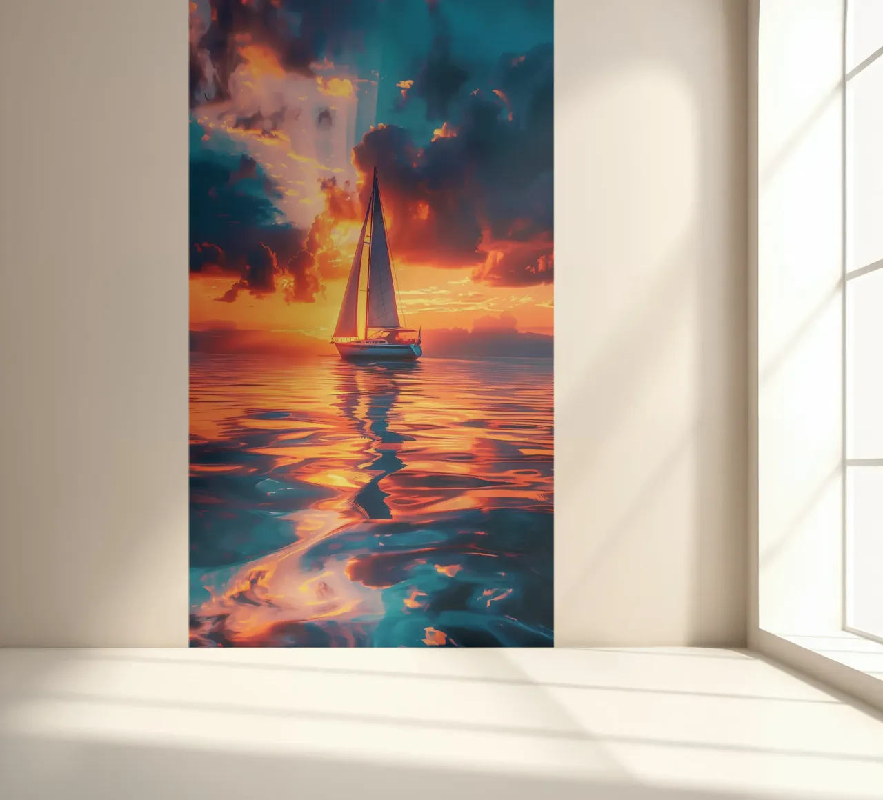 Sunset Sailing photo wallpaper by Bartosz Powalka