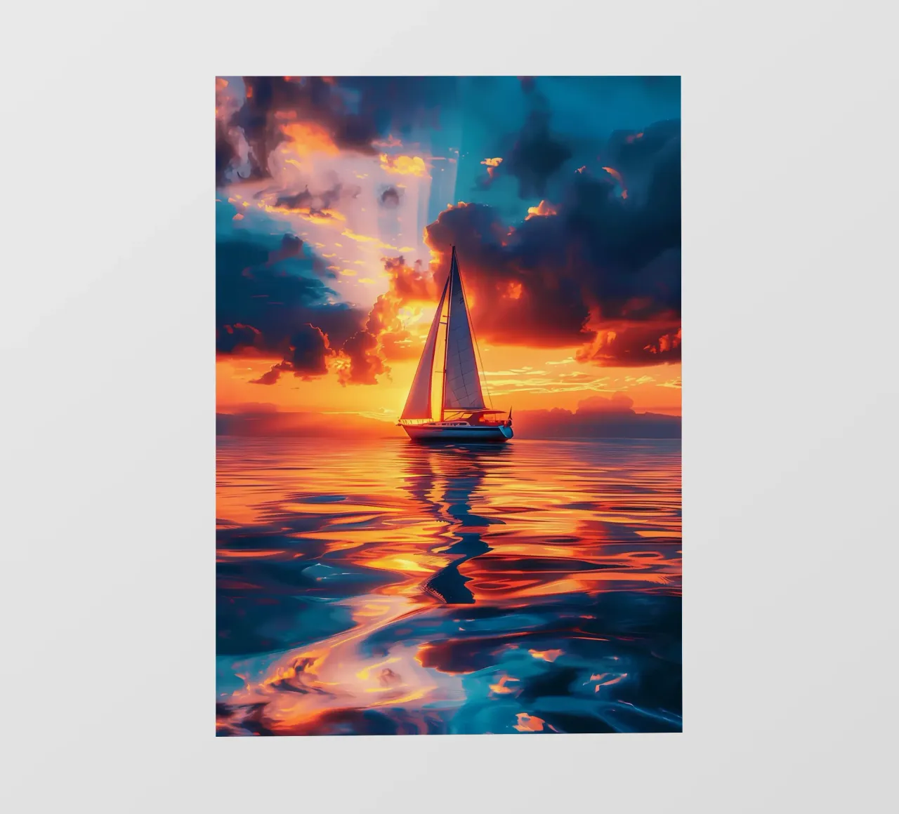 Sunset Sailing photo wallpaper by Bartosz Powalka