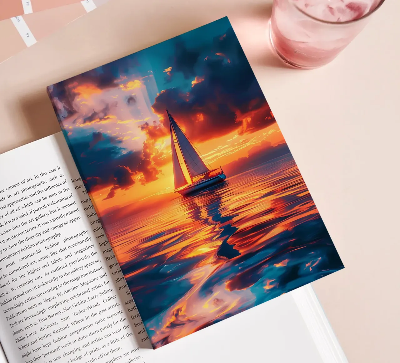 Sunset Sailing notebook by Bartosz Powalka