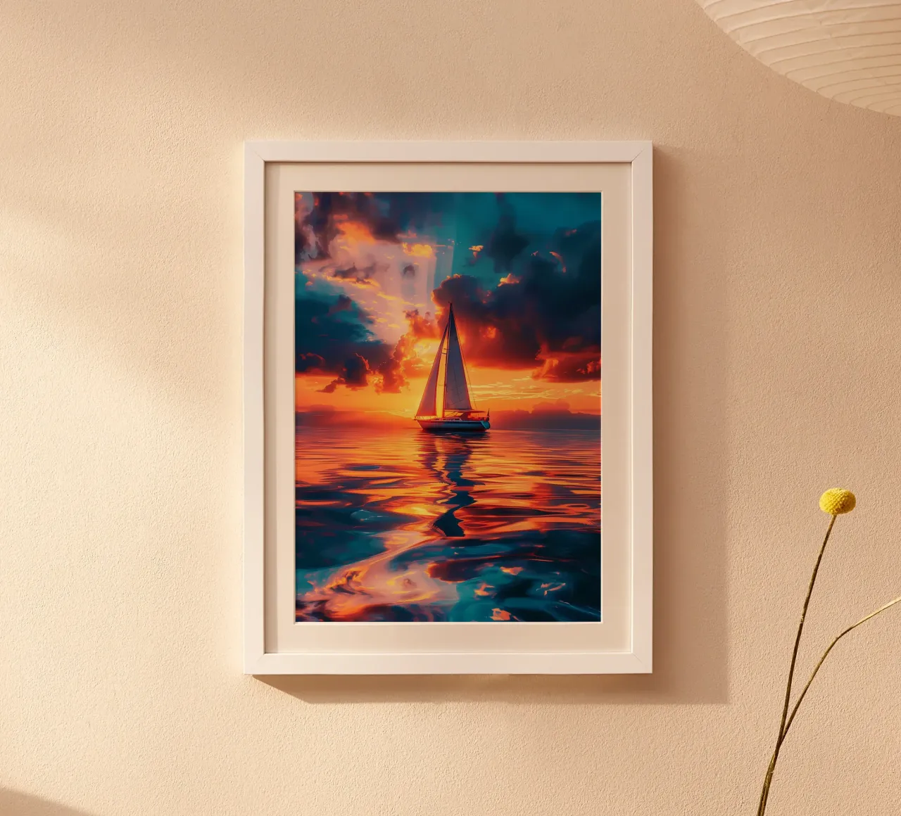 Sunset Sailing hahnemühle by Bartosz Powalka