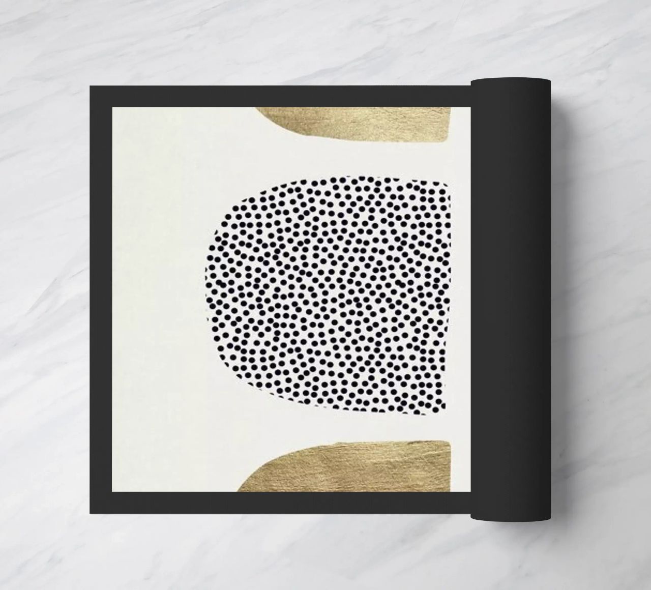 Geometric Abstracta doormat by Kubistika