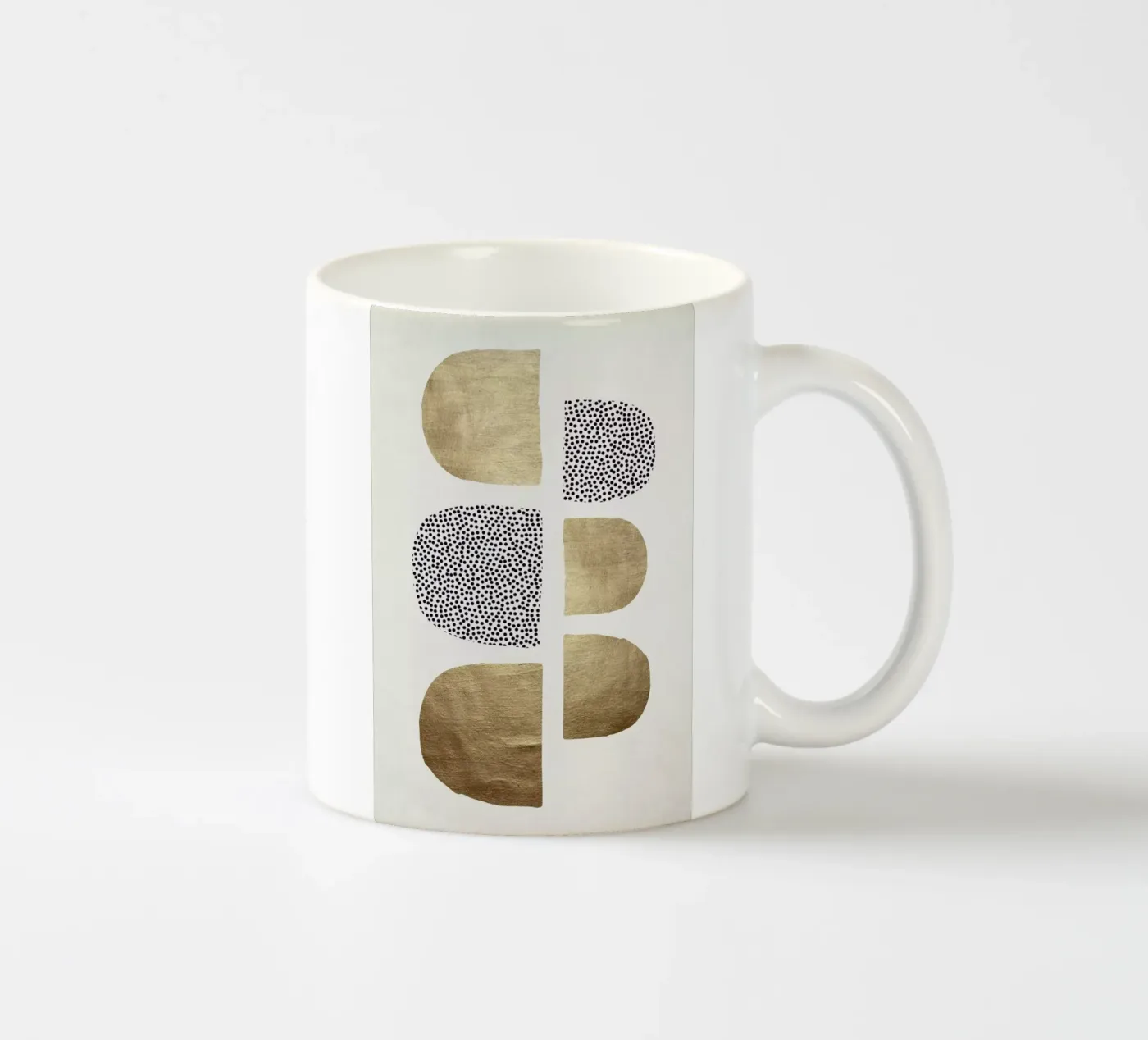 Geometric Abstracta ceramic mug by Kubistika
