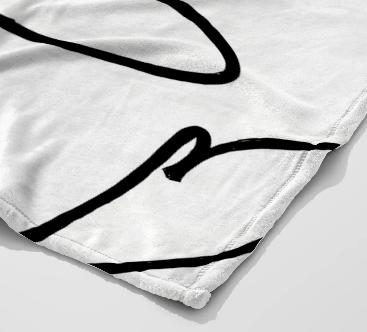 Kaffeetasse Line Art Fleecedecke von Aiden Garcia