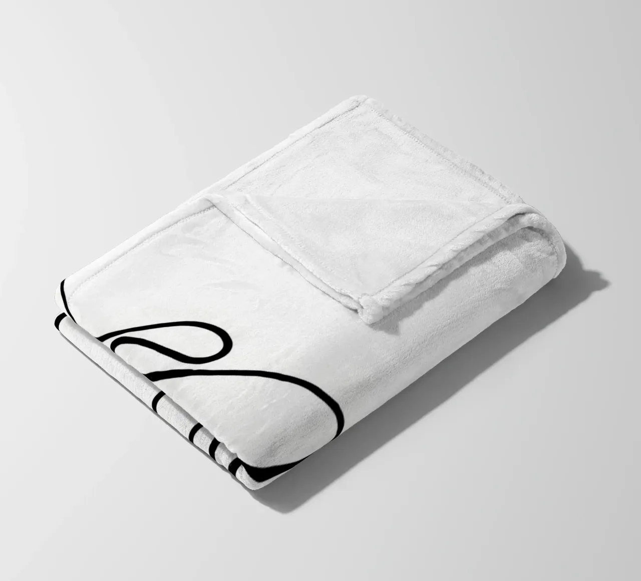 Kaffeetasse Line Art Fleecedecke von Aiden Garcia
