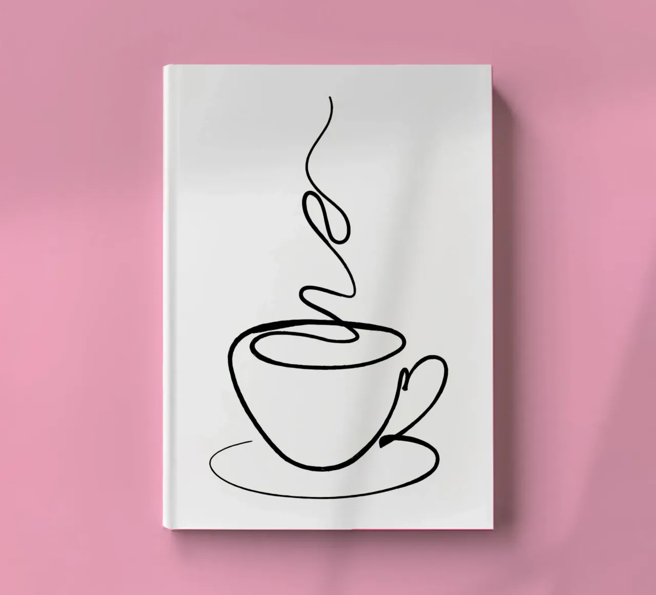 Coffee Cup Line Art notebook by Aiden Garcia