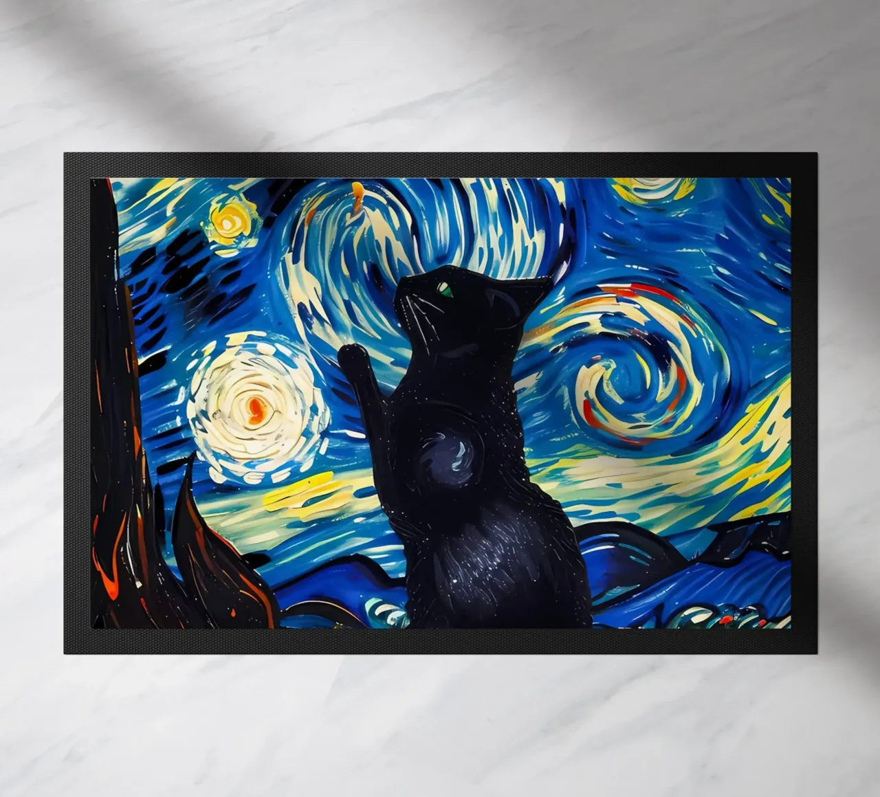 gatto vangogh zerbino da Adrian Patel
