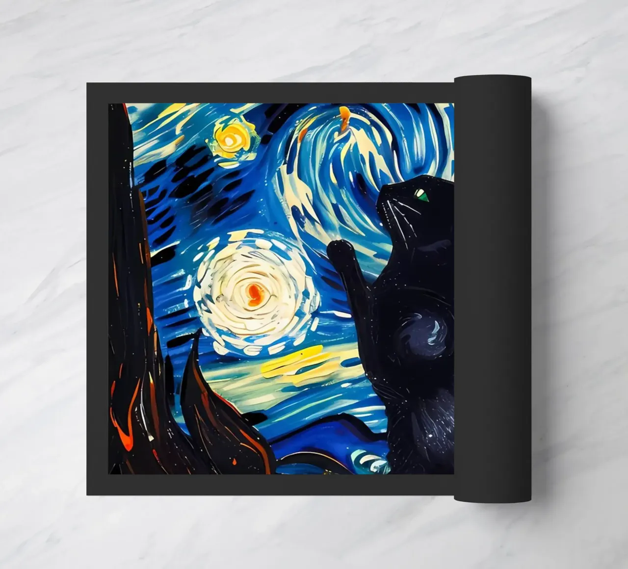 gatto vangogh zerbino da Adrian Patel