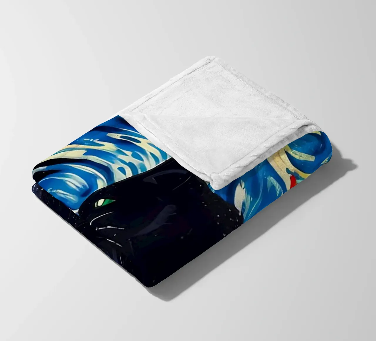 gatto vangogh coperta in pile da Adrian Patel