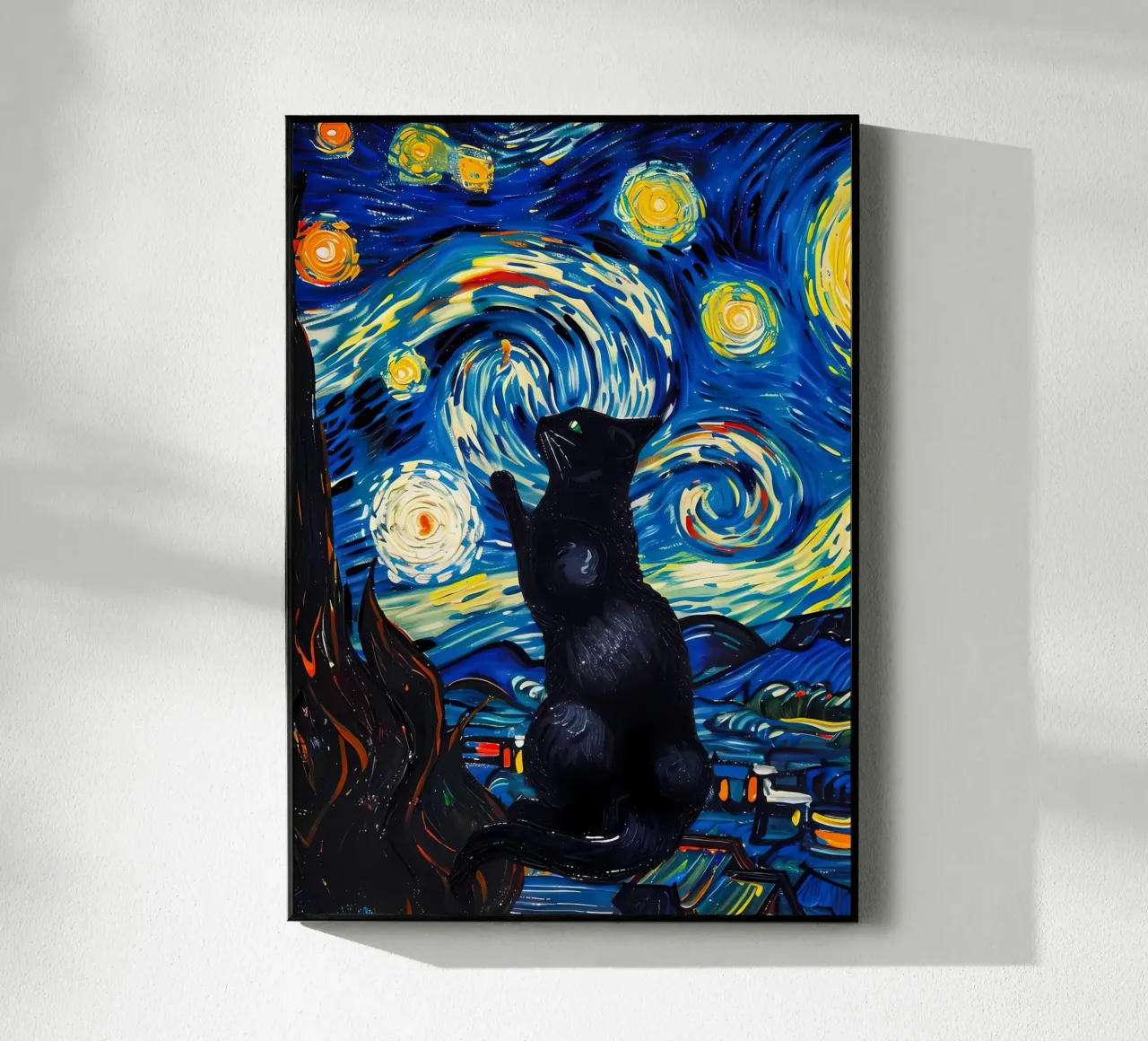 gatto vangogh plexiglass da Adrian Patel