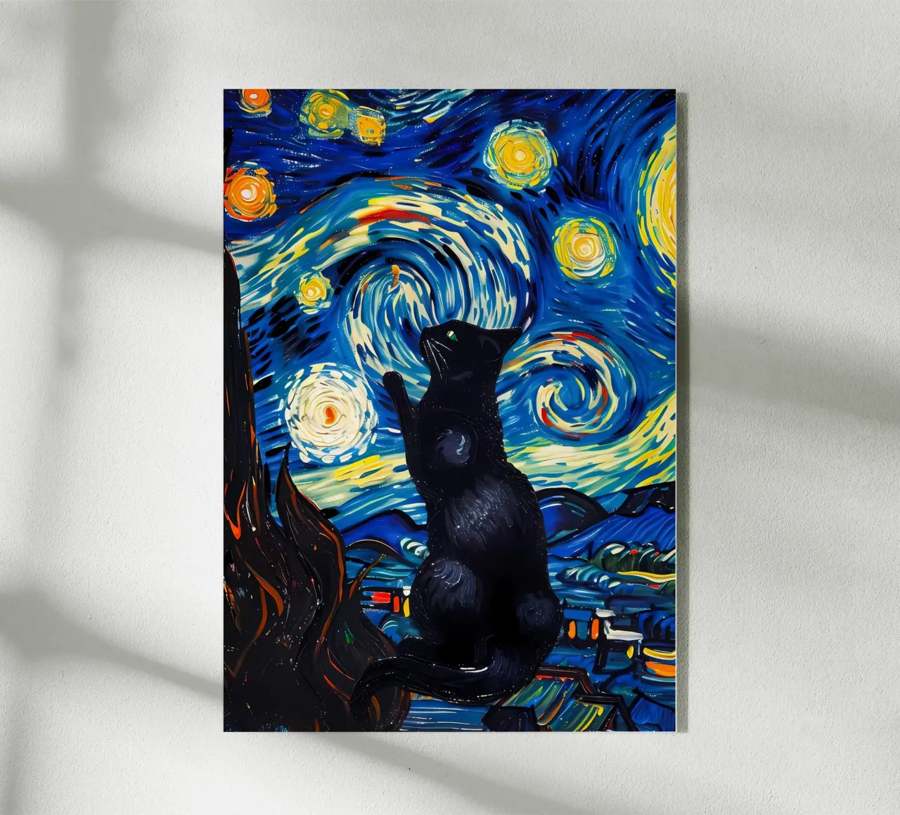gatto vangogh plexiglass da Adrian Patel