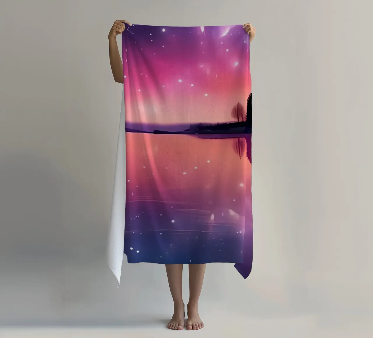 Riflesso della notte stellata telo mare da Matthew Katz