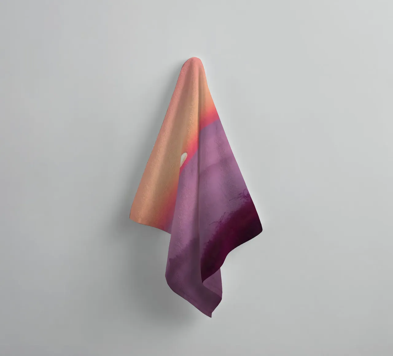 Tramonto con nebbia_2 asciugamano da bagno da Pink- und LoveArt by LK
