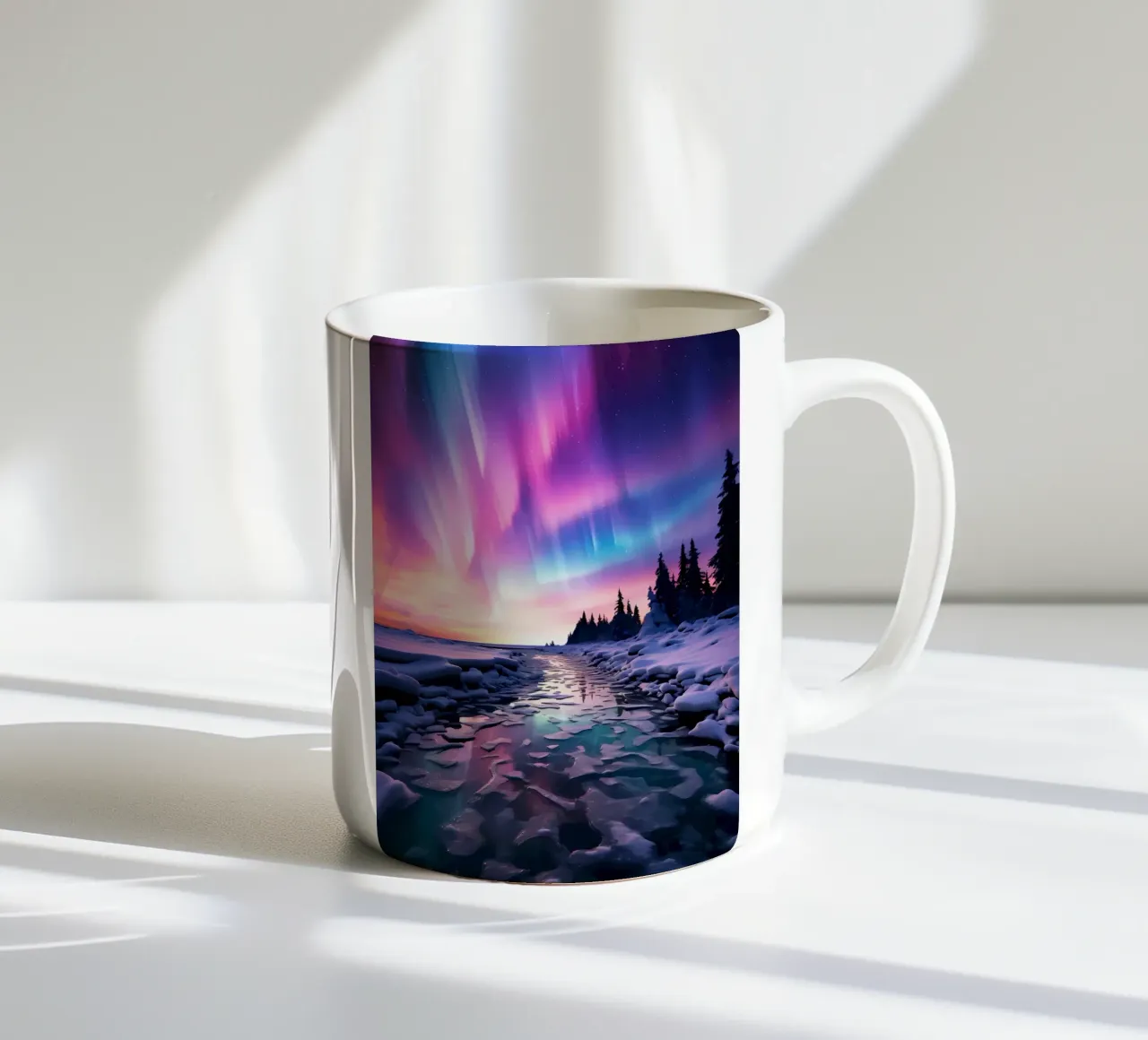 Ruscello dell'Aurora Boreale tazza in ceramica da Matthew Katz