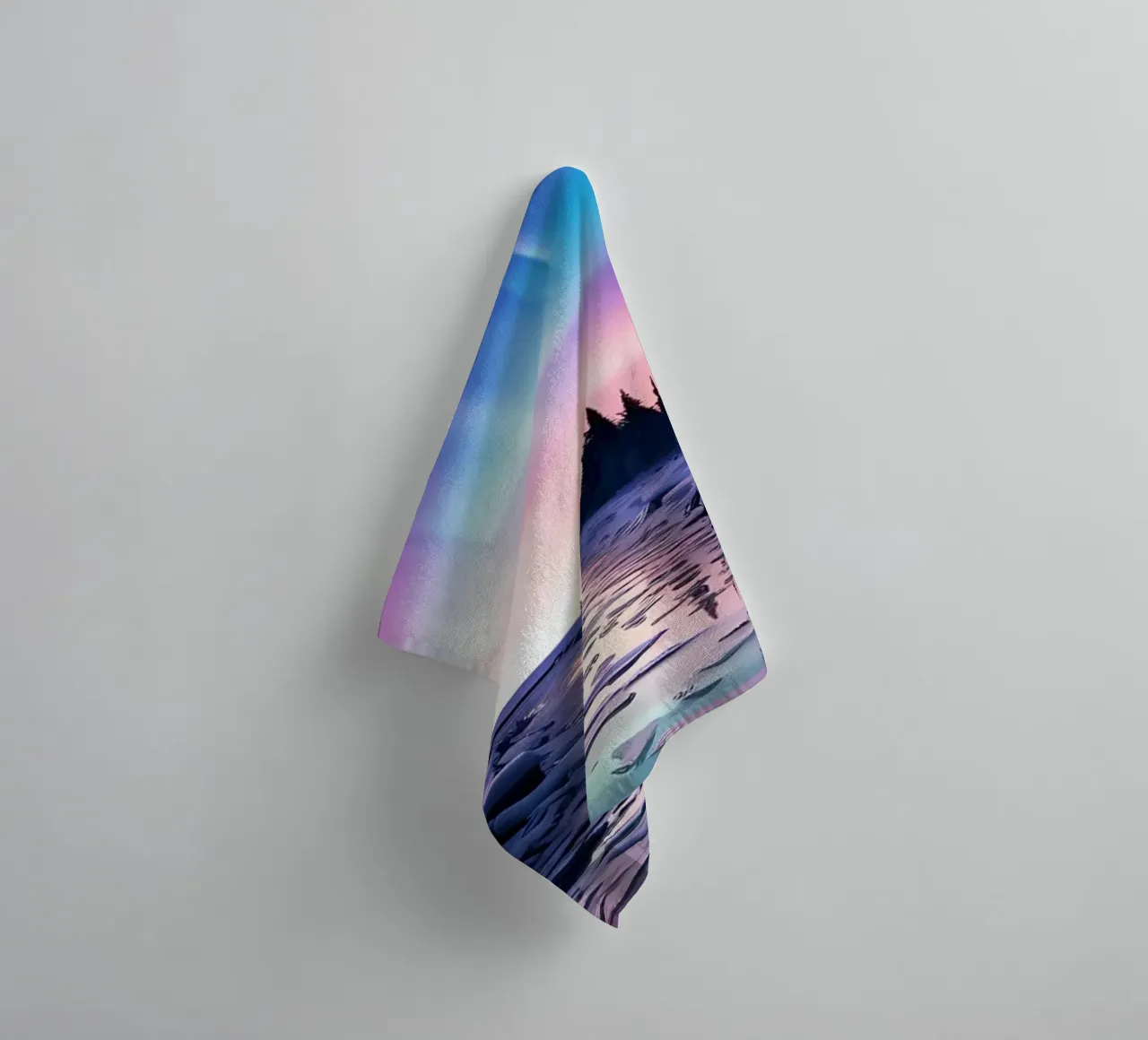 Aurora Borealis streamlet towel by Matthew Katz
